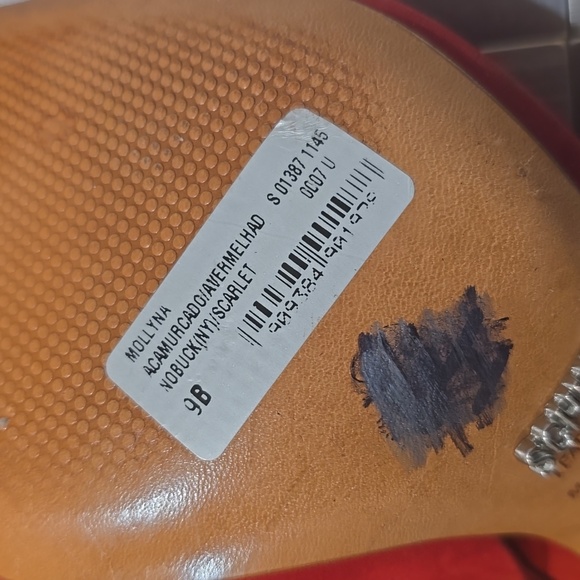 SCHULTZ MOLLYNA SCARLETT leather SLINGBACKS #79 - Picture 8 of 10